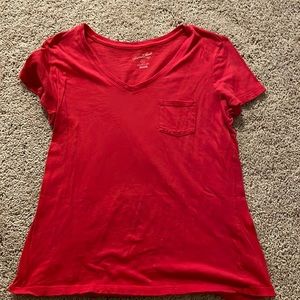 Like new red v neck